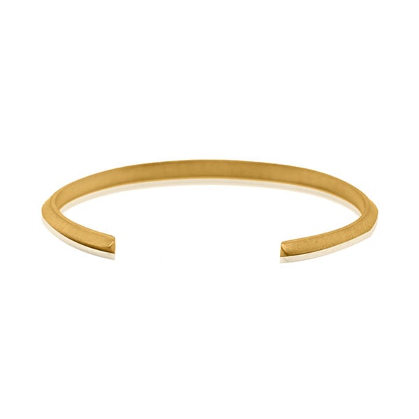 Gold Bangle - Classic Ridged **Matte Finish** - 19.3 Grams, .9999 Fine 24K Pure