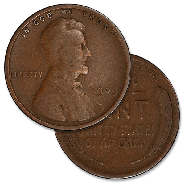 3点おまとめ 1909 Penny 3-Coin Type Set (Good to Very Good)
