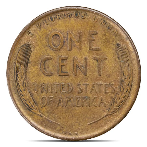 1909 Lincoln Wheat Penny (VDB) - Almost Uncirculated