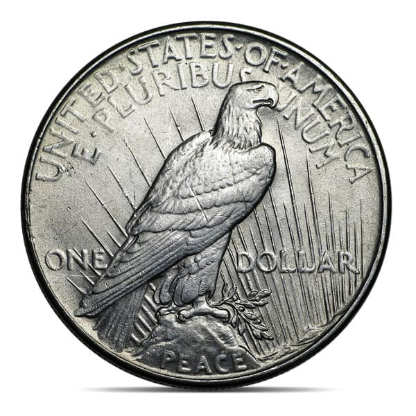 1934 Peace Silver Dollar - Almost Uncirculated