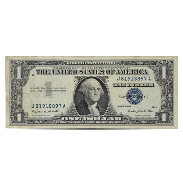 U.S. Silver Certificate Collection - 2 x $1 USD Notes (1935 and 1957)