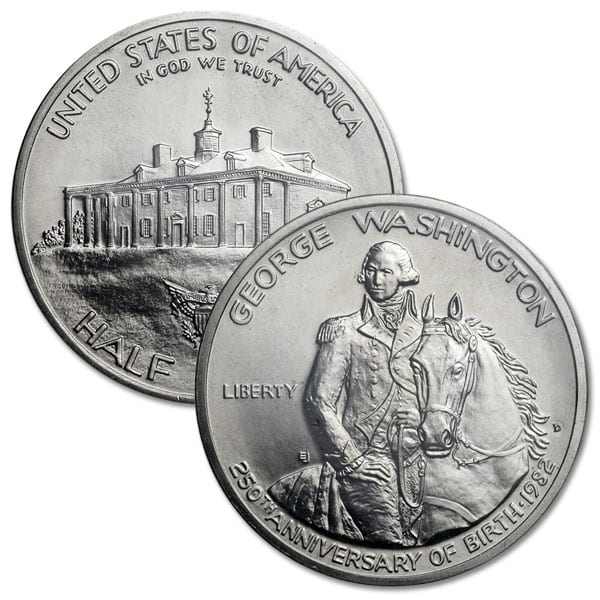 1982 George Washington Commemorative Half Dollar - Brilliant