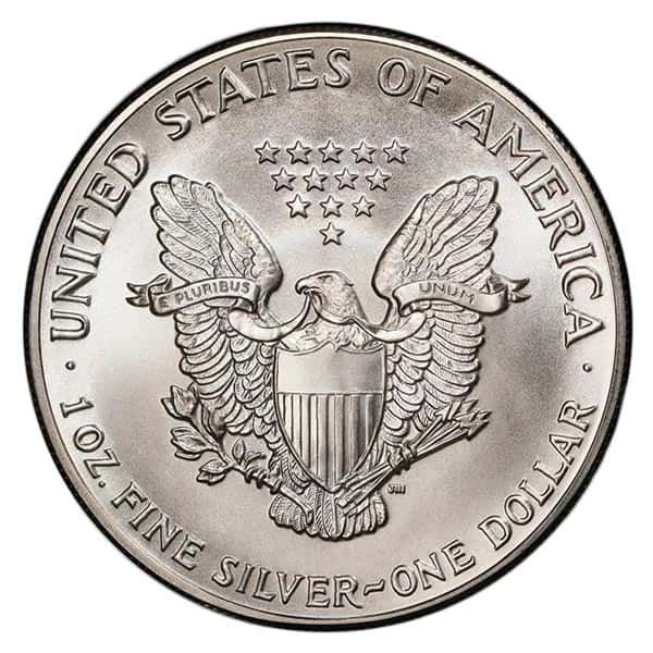 1986 Silver American Eagle - Uncirculated (Possible Toning)