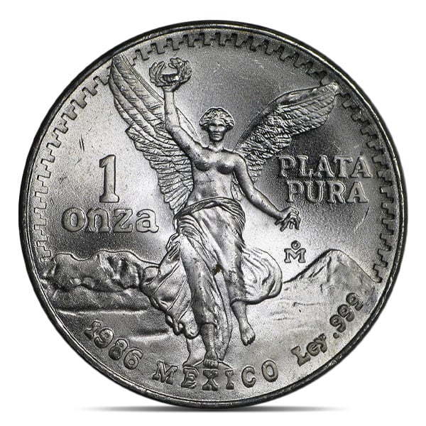 1986 Mexican Libertad - 1 Troy Oz, .999 Pure Silver