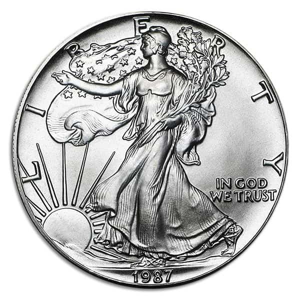 1987 Silver American Eagle - 1 Troy Ounce, .999 Pure