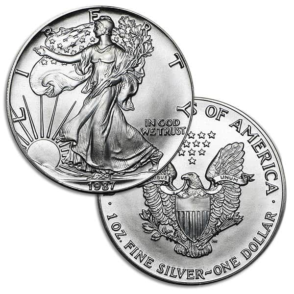 1987 Silver American Eagle - 1 Troy Ounce, .999 Pure