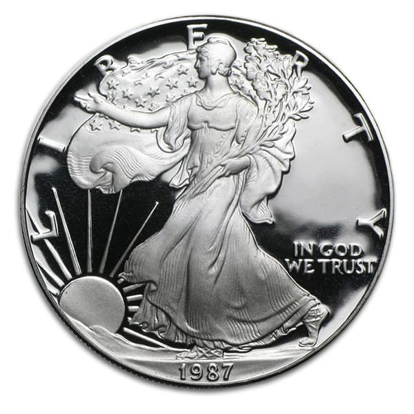 1987 Proof Silver American Eagle - 1 Troy Oz .999 Pure