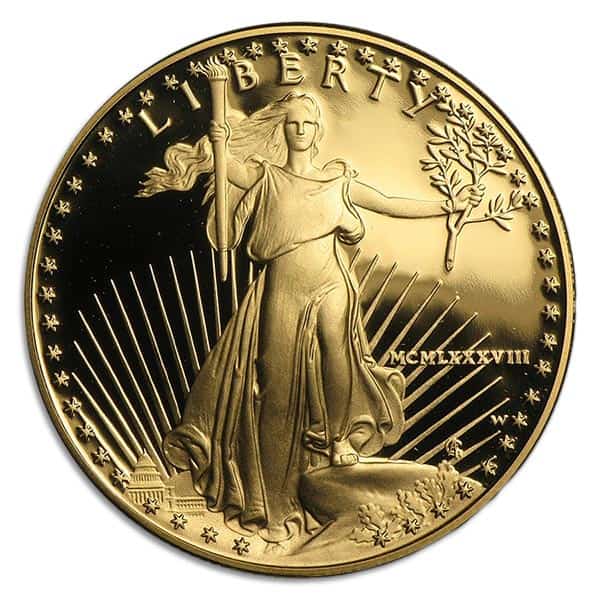 1988 Proof Gold American Eagle - 1 Troy Oz