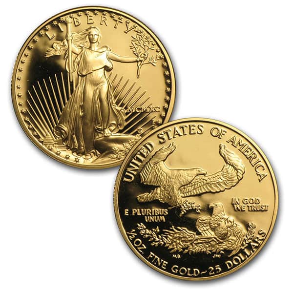 1990 Proof Gold Eagle Set (1 oz, 1/2-oz, 1/4-oz & 1/10-oz)
