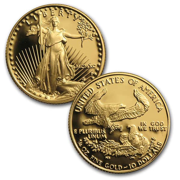 1990 Proof Gold Eagle Set (1 oz, 1/2-oz, 1/4-oz & 1/10-oz)