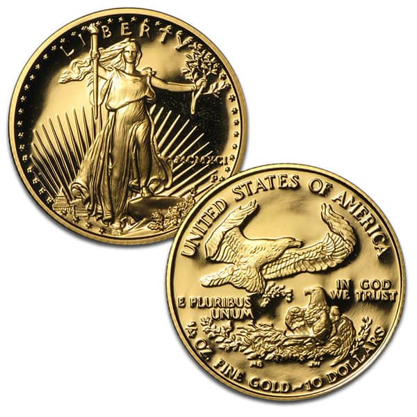 1991 Proof Gold Eagle Set (1 oz, 1/2-oz, 1/4-oz & 1/10-oz)