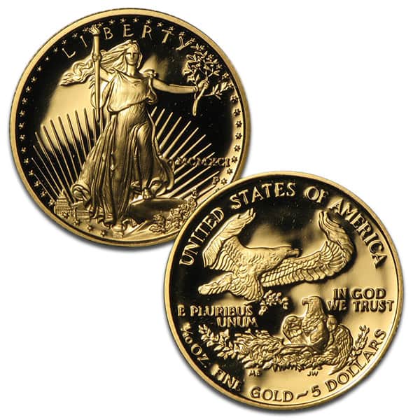 1991 Proof Gold Eagle Set (1 oz, 1/2-oz, 1/4-oz & 1/10-oz)