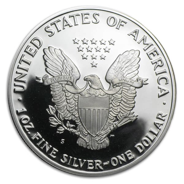 1992 Proof Silver American Eagle - 1 Troy Oz .999 Pure