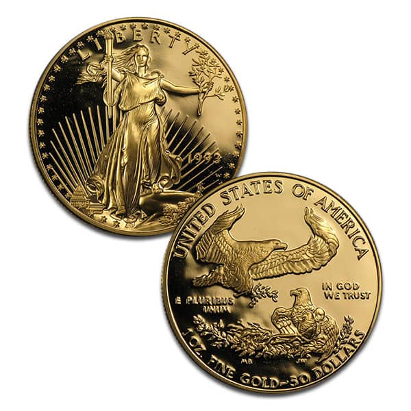 1993 Proof Gold Eagle Set (1 oz, 1/2-oz, 1/4-oz & 1/10-oz)