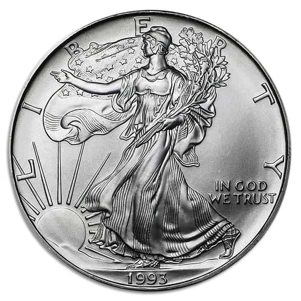 1993 Silver American Eagle - 1 Troy Ounce, .999 Pure