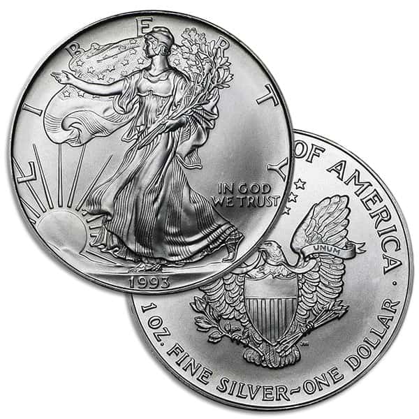 1993 1 oz American Silver Eagle Coins for Sale - Money Metals