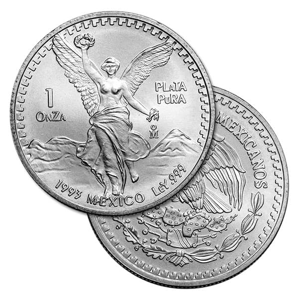 1993 Mexican Libertad - 1 Troy Oz, .999 Pure Silver