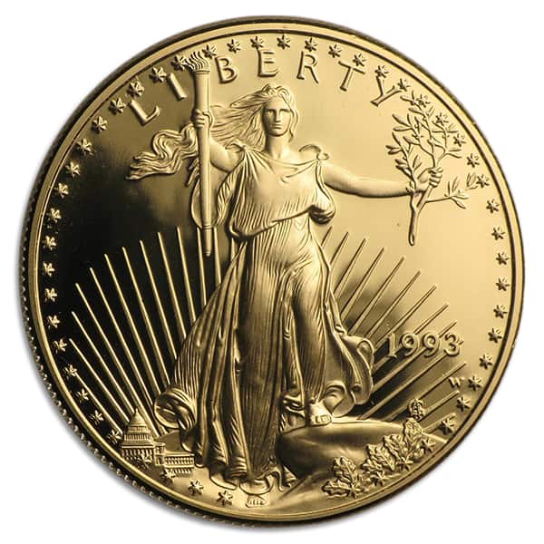 1993 Proof Gold American Eagle - 1 Troy Oz