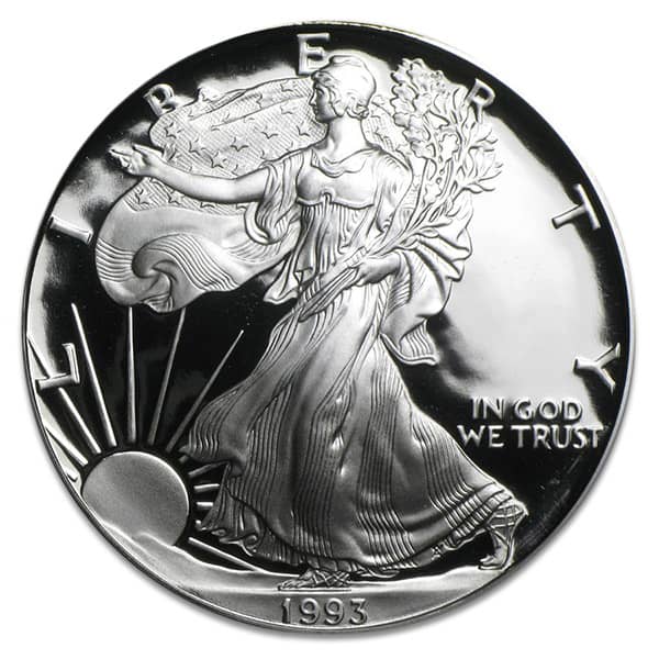 1993 Proof Silver American Eagle - 1 Troy Oz .999 Pure