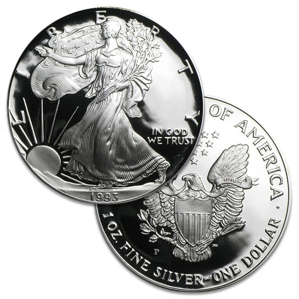 1993 Proof Silver American Eagle Coin for Sale - Money Metals