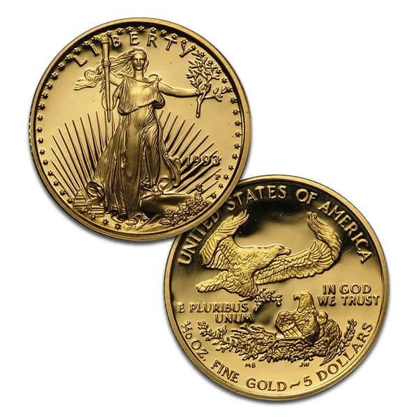 1993 Proof Gold Eagle Set (1 oz, 1/2-oz, 1/4-oz & 1/10-oz)