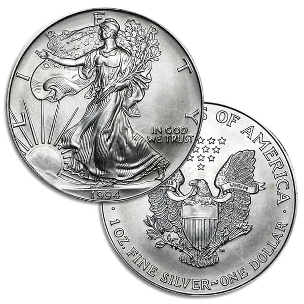 1994 Silver American Eagle - 1 Troy Ounce, .999 Pure