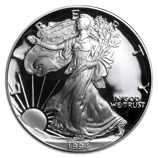 1994 Proof Silver American Eagle - 1 Troy Oz .999 Pure