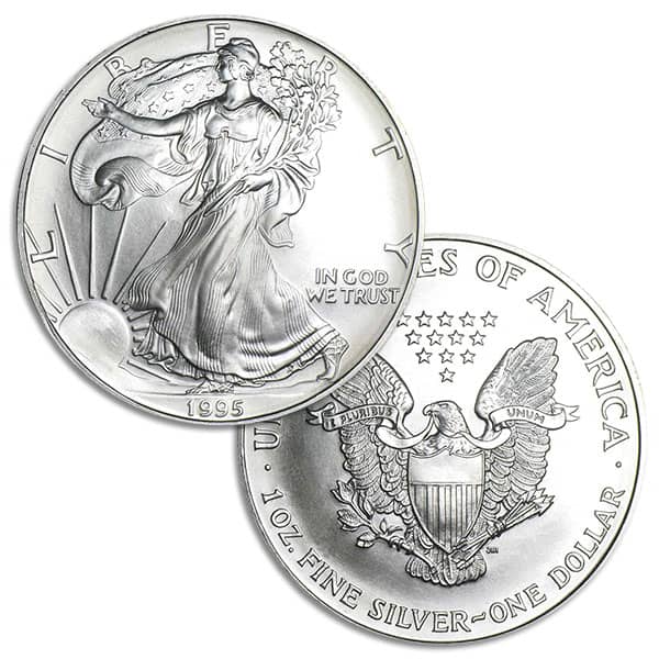 1995 Silver American Eagle - 1 Troy Ounce, .999 Pure