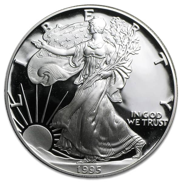 1995 Proof Silver American Eagle Coin for Sale - Money Metals