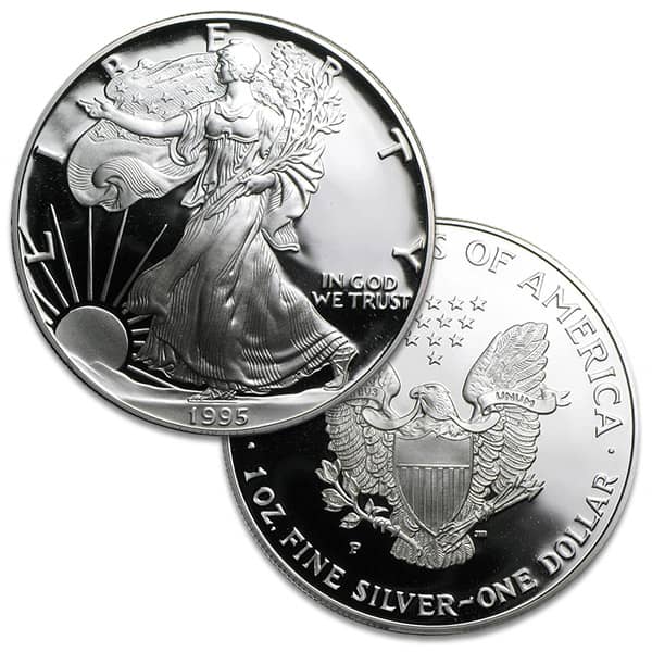 1995 Proof Silver American Eagle Coin for Sale - Money Metals