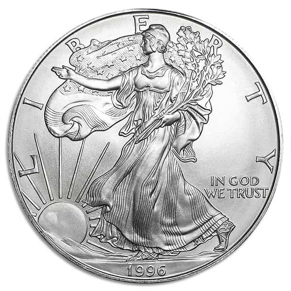 1996 1 oz American Silver Eagle Coins for Sale - Money Metals