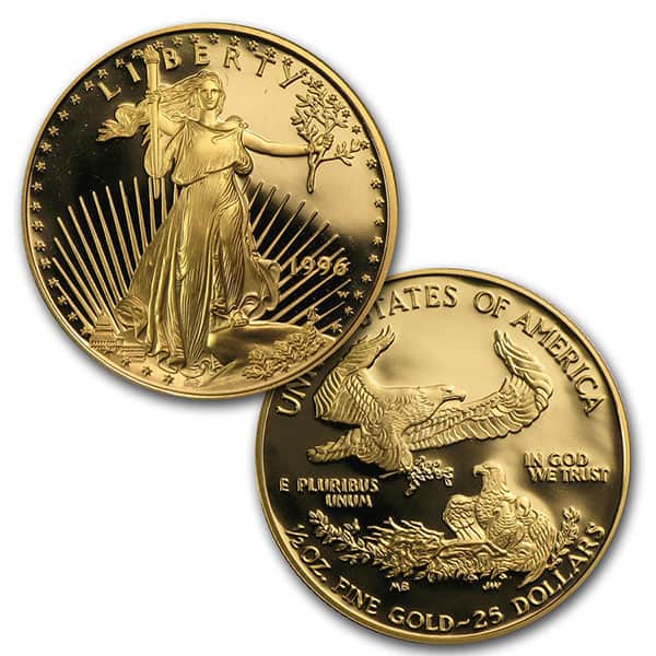 1996 Proof Gold Eagle Set (1 oz, 1/2-oz, 1/4-oz & 1/10-oz)