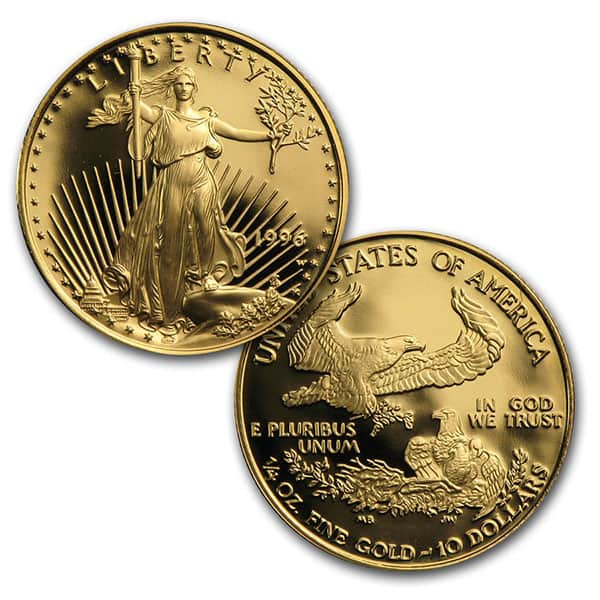 1996 Proof Gold Eagle Set (1 oz, 1/2-oz, 1/4-oz & 1/10-oz)