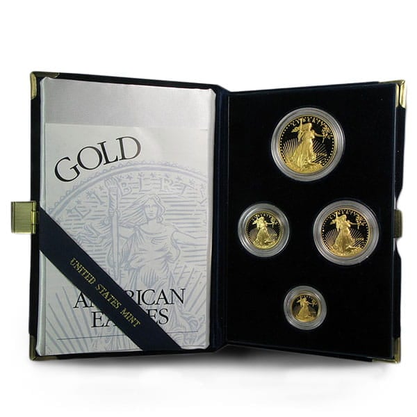 1996 Proof Gold Eagle Set (1 oz, 1/2-oz, 1/4-oz & 1/10-oz)