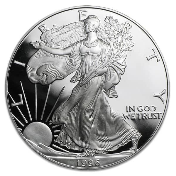 1996 Proof Silver American Eagle - 1 Troy Oz .999 Pure