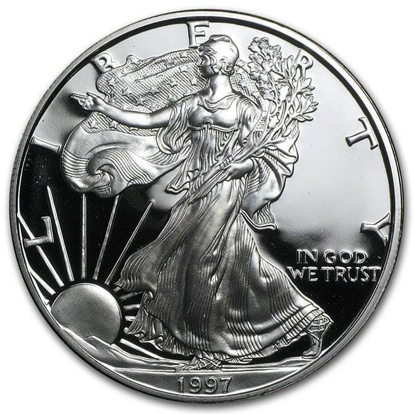 1997 Proof Silver American Eagle - 1 Troy Oz .999 Pure