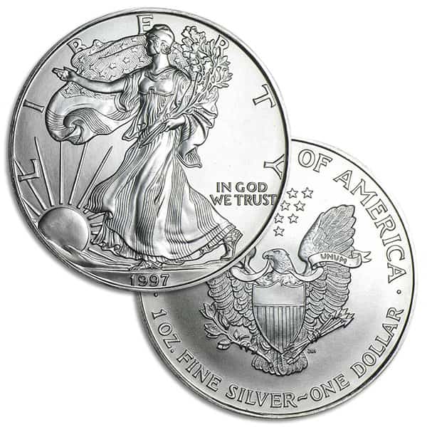 1997 Silver American Eagle - 1 Troy Ounce, .999 Pure