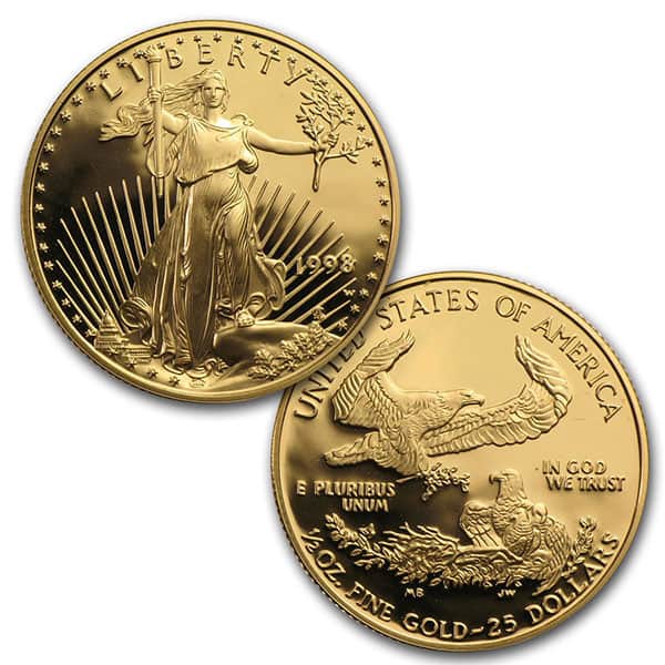 1998 Proof Gold Eagle Set (1 oz, 1/2-oz, 1/4-oz & 1/10-oz)