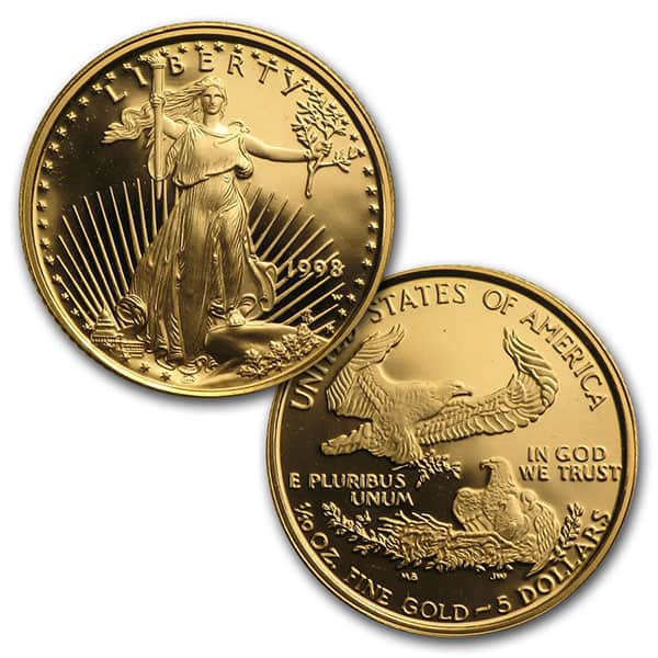 1998 Proof Gold Eagle Set (1 oz, 1/2-oz, 1/4-oz & 1/10-oz)