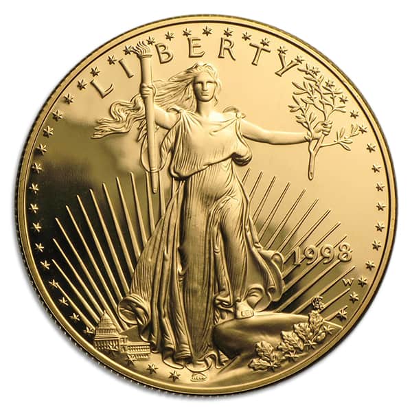 1998 Proof Gold American Eagle - 1 Troy Oz