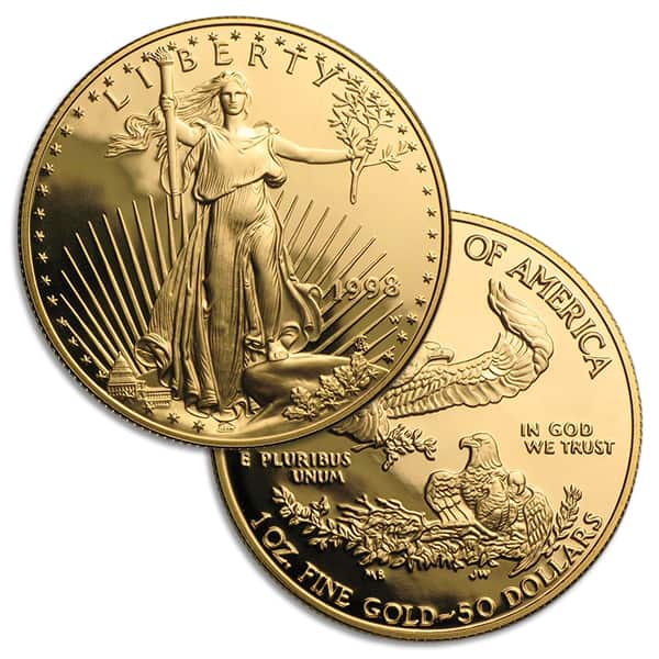 1998 Proof Gold American Eagle - 1 Troy Oz