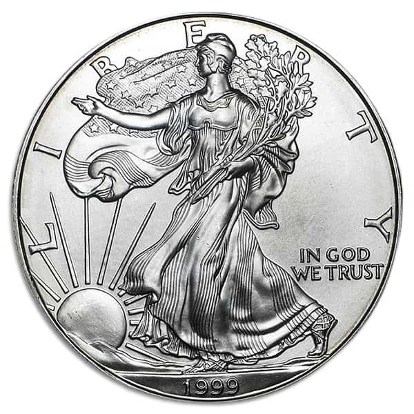 1999 Silver American Eagle - 1 Troy Ounce, .999 Pure