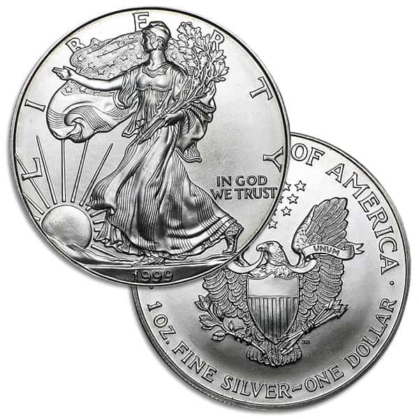 1999 Silver American Eagle - 1 Troy Ounce, .999 Pure