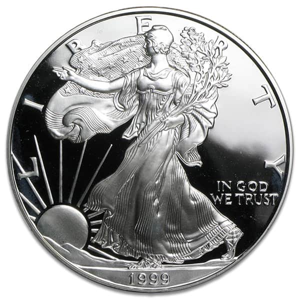 1999 Proof Silver American Eagle Coin for Sale - Money Metals