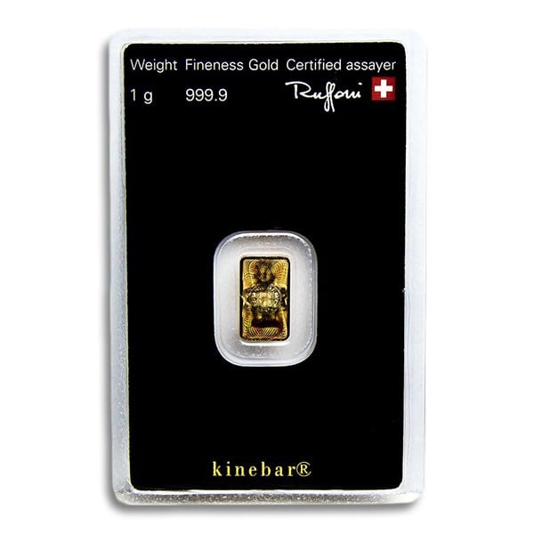Gold Bar - Argor-Heraeus KineBar 1 Gram, .9999 Pure