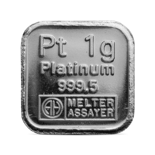 Platinum Bar, 1 Gram .9995 Pure - NO Assay Package