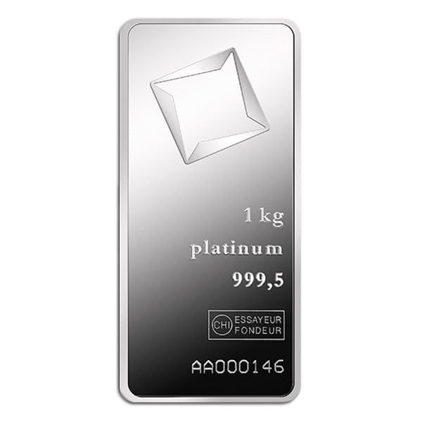Platinum Bar - Valcambi 1 Kilo (32.151 Troy Ozs), .9995 Pure