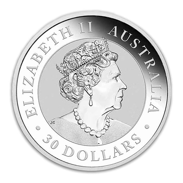 Australian 1 Kilo Kookaburra Silver Coin (Random Date)