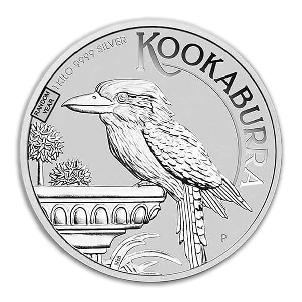 Australian 1 Kilo Kookaburra Silver Coin (Random Date)