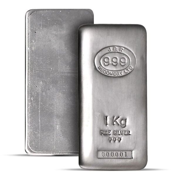 JBR Kilo Silver Bar - 1 Kilogram (32.151 Troy Oz), .999 Pure